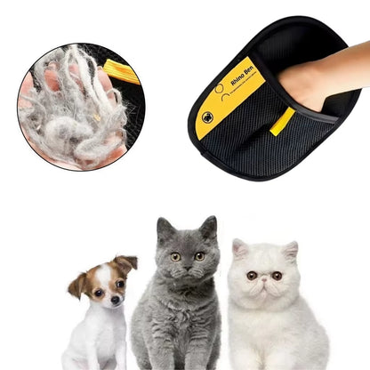 Hair Removal Gloves Double-Sided Pet Hair Removal Gloves Pet Hair Remover Gentle Pet Gloves for for Cats Upholstery Carpet